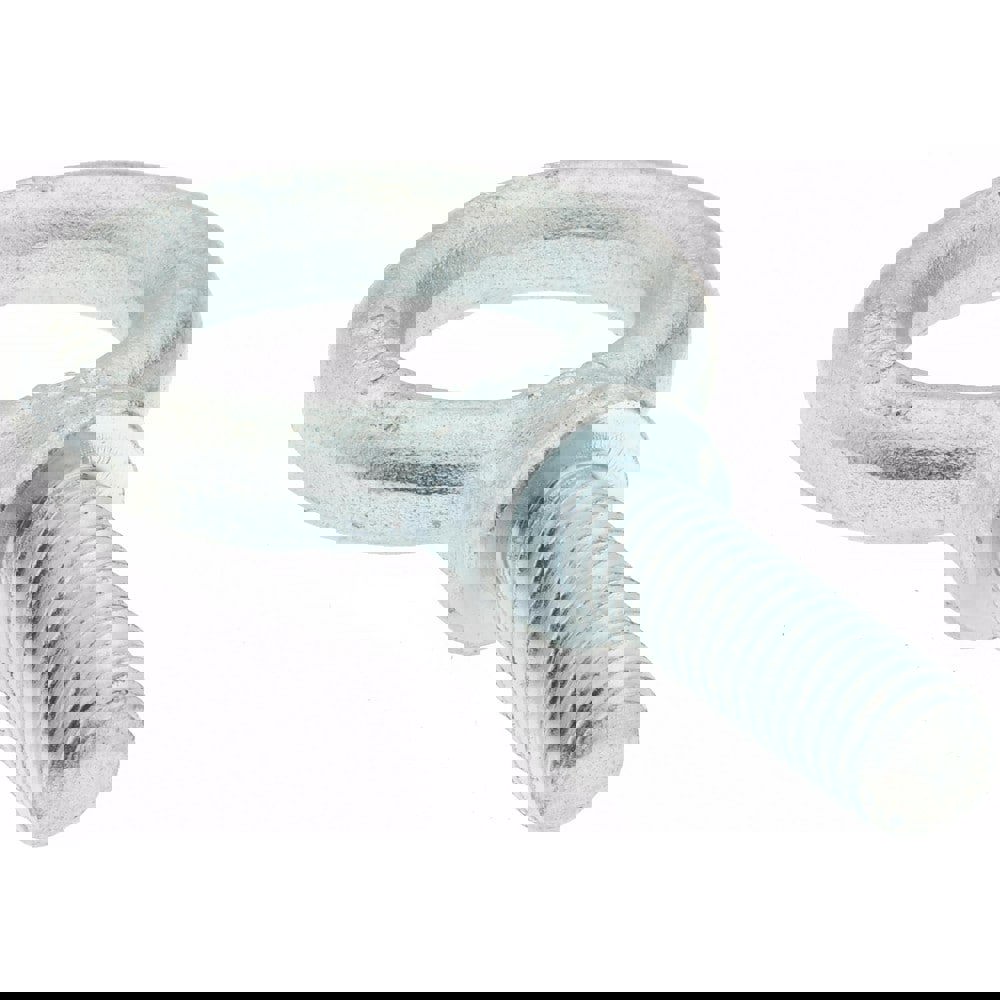 Fixed Lifting Eye Bolt: With Shoulder, 1,200 lb Capacity, 3/8-16 Thread, Grade 1030 Steel